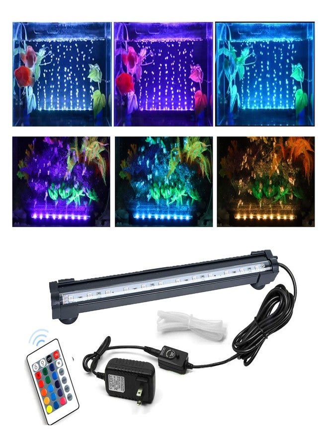 مصباح جاك سوبر الهوائي لحوض السمك، مصباح LED RGB لحوض السمك بـ 16 لونًا و4 أوضاع، مع جهاز تحكم عن بعد، مصباح غاطس IP68 لحوض السلاحف، وسمك البيتا، والروبيان - Image 1